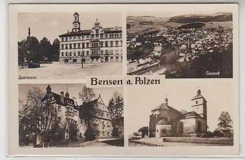 48689 Ak multi-images Bensen a. Polzen Caisse d'épargne, etc. 1940