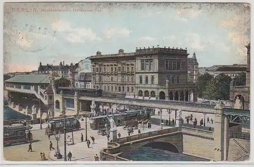 48677 Ak Berlin Highbahnstation Hallesches Tor vers 1910