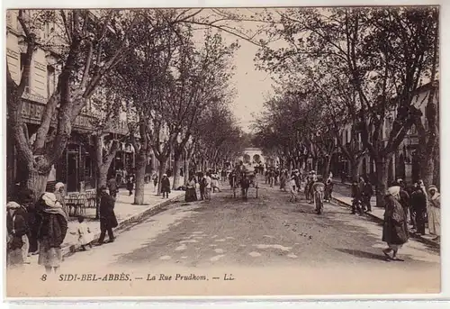 48643 Ak Algérie Sidi Bel Abbes La Rue Prudhom vers 1925