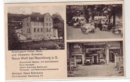 48637 Ak Gasthof "Neue Welt" bei Naumburg a.S. 1932