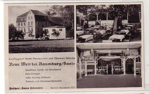 48636 Ak Gasthof "Neue Welt" bei Naumburg a.S. um 1932