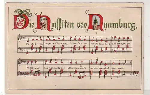 48632 Lied Ak Die Hussiten vor Naumburg um 1930