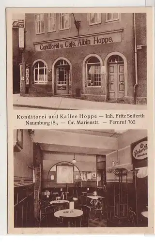 48612 Ak Naumburg a.S. Konditorei & Café Hoppe um 1930