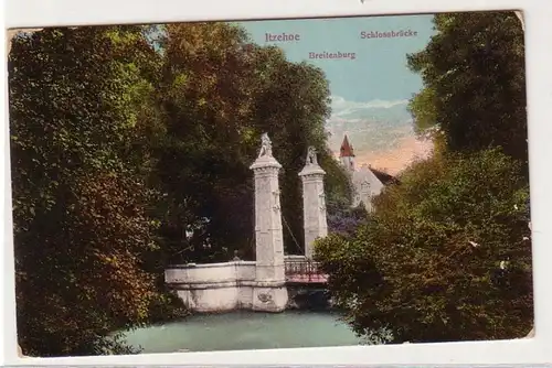48580 Feldpost Ak Itzehoe Breitenburg Pont du Château 1915