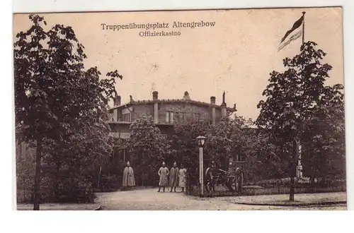 48554 Feldpost Ak Truppenübungsplatz Altengrabow Offizierkasino 1915