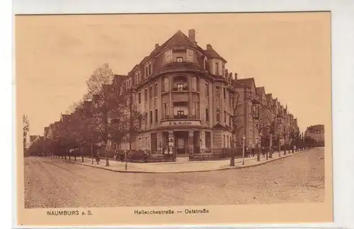 48552 Ak Naumburg a.S. Hallesche Ecke Oststraße um 1930
