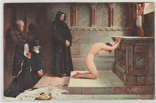 48486 Kunst Erotik Ak "Die Entsagung" um 1910