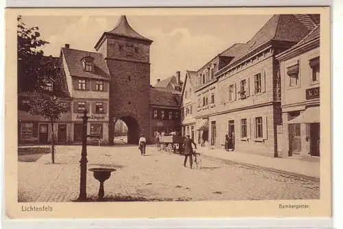 48444 Ak Lichtenfels Bambergertor et Zinningierer vers 1910