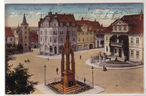 48376 Ak Naumburg Saale Kaiser Wilhelm Platz 1915