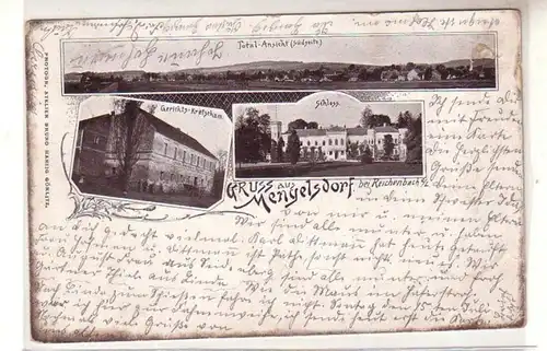 48368 Ak Gruß aus Mengelsdorf bei Reichenbach O.L. 1900