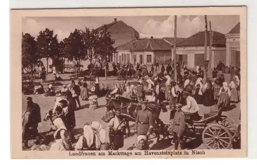 48293 Ak Nisch Nis Serbie Journées du marché vers 1916