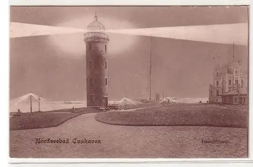 48292 Ak Mer du Nordbad Cuxhaven phare 1909