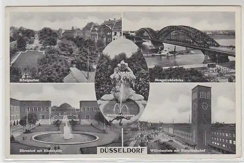 48256 Multi-image-Ak Düsseldorf Königsallee etc. 1938