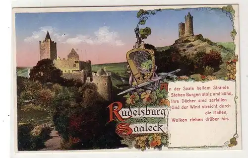 48246 Mehrbild Ak Rudelsburg und Saaleck um 1910