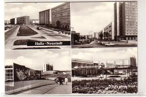 48217 Mehrbild Ak Halle Neustadt Stadtansichten 1982