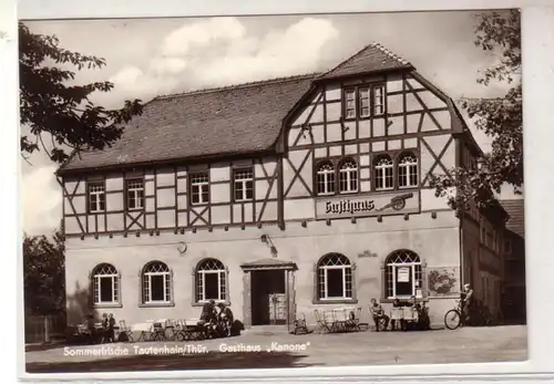 48199 Ak Tautenhain Thuringen Hostal "Kanone" 1971