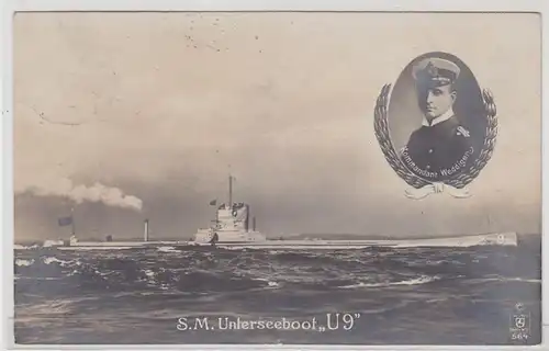 48071 Ak Weddigen S.M. Unterseeboot "U9" um 1915