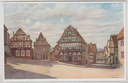 48015 Ak Lauterbach Hesse Vue d'ensemble de la ville vers 1920