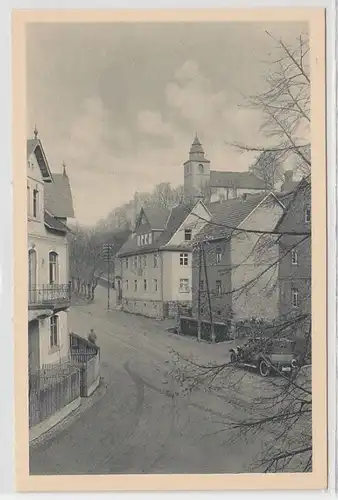 48011 Ak Asslar Kirche und Rathaus um 1930