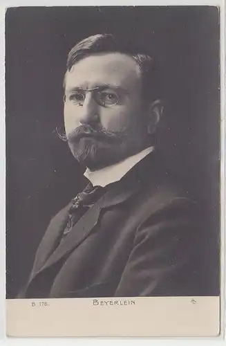 48000 Ak Franz Adam Beyerlein Schriftsteller um 1910
