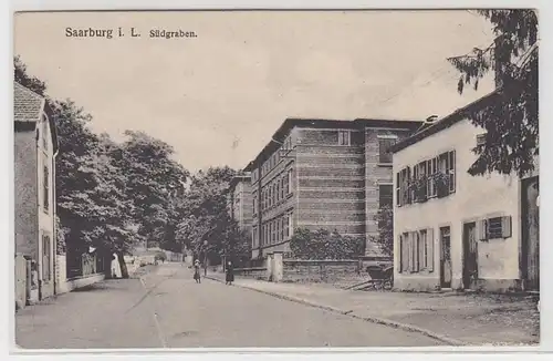 47988 Ak Saarburg in Lothringen Südgraben um 1910
