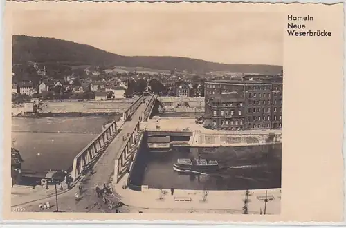 47950 Ak Hameln neue Weserbrücke um 1930