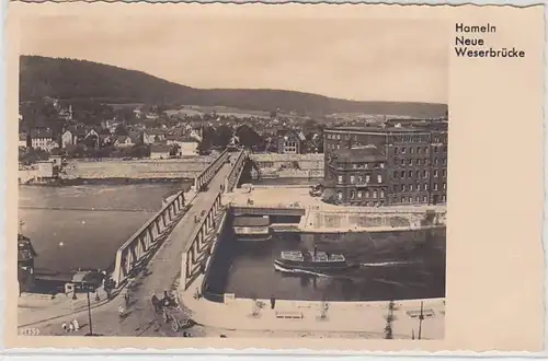 47950 Ak Hameln nouveau pont Weser vers 1930