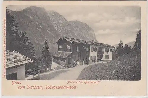 47940 Ak Salutation du Wachterl Partie à Reichenhall 1902