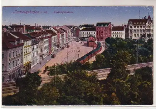 47789 Ak Ludwigshafen am Rhein Lodwiggstrasse vers 1910