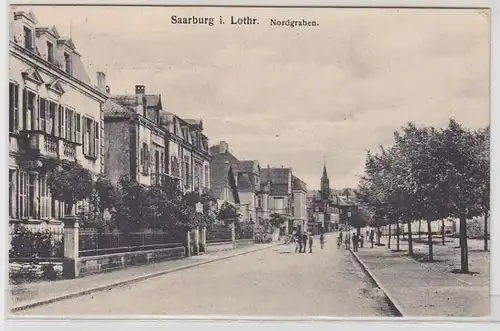 47722 Ak Saarburg in Lothringen Nordgraben um 1910