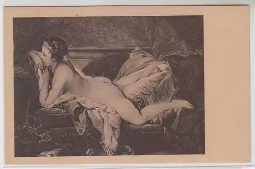 47713 Erotic Ak Femme Act, Boucher: "Femmes calmes" vers 1930