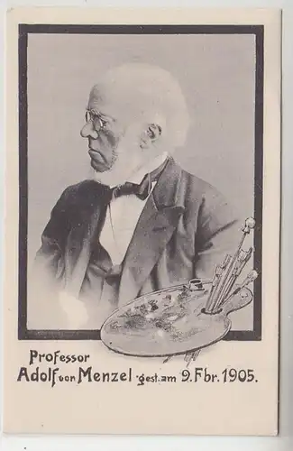 47693 Ak Professeur Adolf von Menzel gest. le 9 février 1905