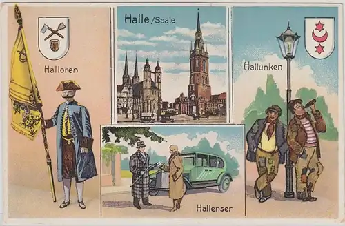 47686 Ak Halle Halloren Hallenser Hallunken um 1930