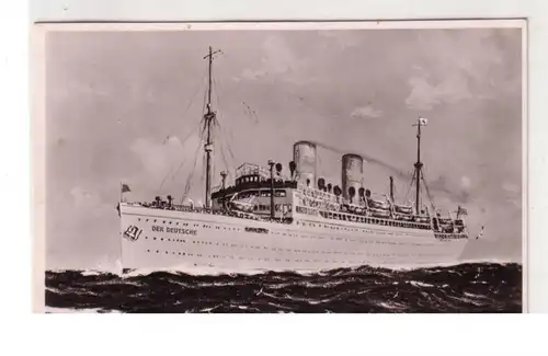 47683 Ak Urlauberschiff "Der Deutsche" 1936