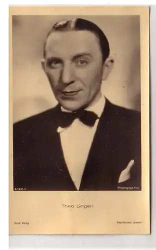 47637 Künstler Ak UFA Star Theo Lingen um 1935