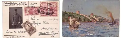 47609 Artiste Ak Rumeli Hissar Turquie Guerre des Balkans 1917