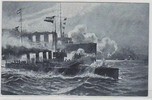 47588 Ak Autrichen Attaque de flotte hongroise 1916