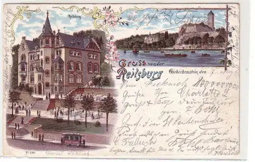 47585 Ak Lithographie Gruß von der Reilsburg 1899