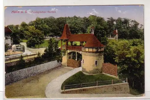 47578 Ak Halle a.S. zoologischer Garten Eingang 1916