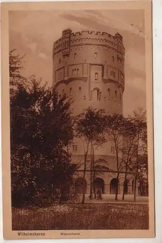 47516 Ak Wilhelmshaven Wasserturm 1917