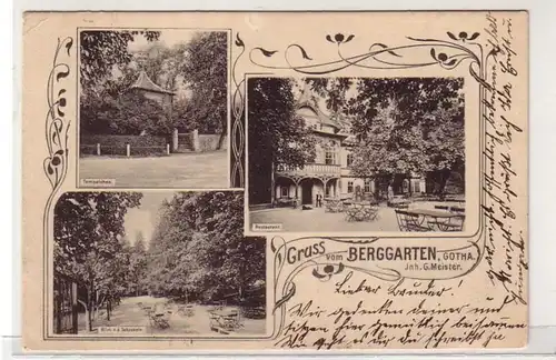 47489 Mehrbild Ak Gruß vom Berggarten Gotha 1910