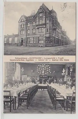 47437 Ak Lengenfeld im Vogtl. Schankhaus "Quetsche" 1916
