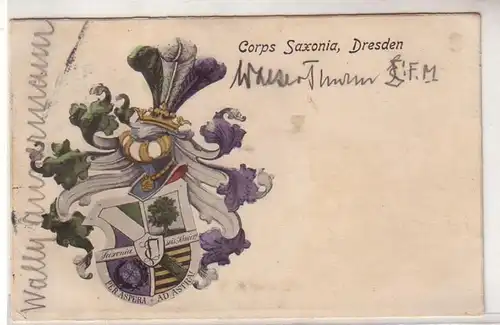 47402 Studentika Ak Dresden Corps Saxonia 1911