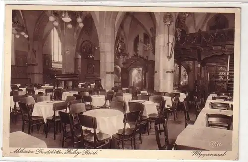 47398 Ak Düsseldorf Gaststätte "Heilig Geist" Wappensaal um 1930