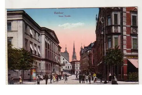 47361 Ak Ratibor Silésie Neue Strasse 1916