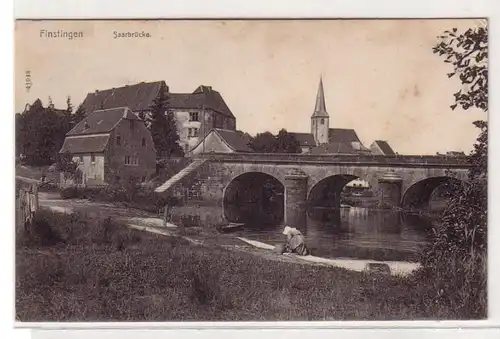 47360 Ak Finstingen Lorraine Sarrebrücke 1915