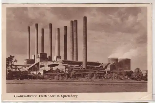 47327 Ak Großkraftwerk Trattendorf bei Spremberg um 1930
