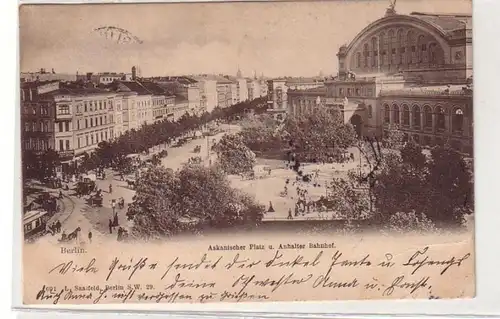 47312 Ak Berlin Askanischer Platz et Suppléant Gare 1907