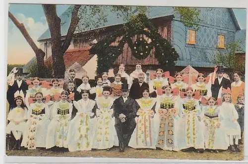 47281 Ak Gruß aus dem Wendenland Hochzeitsgruppe um 1920