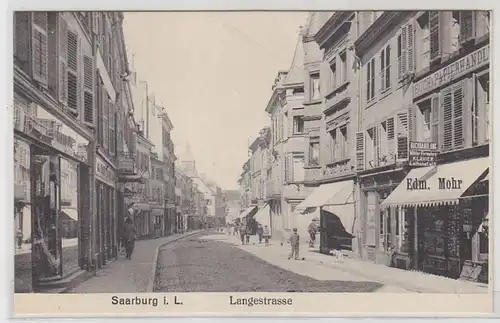 47273 Ak Saarburg en Lorraine Langestrasse vers 1910
